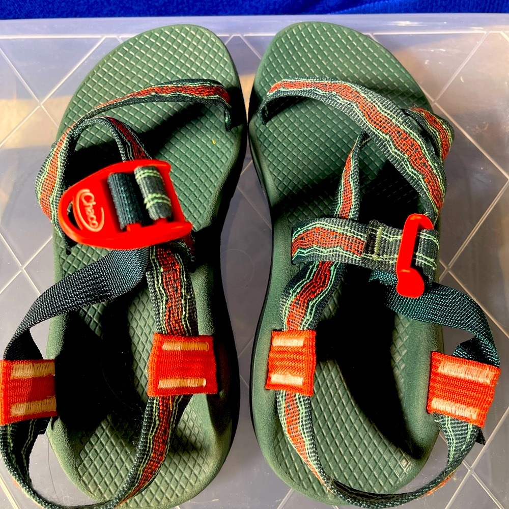 Chaco Sandals - Green and Red
